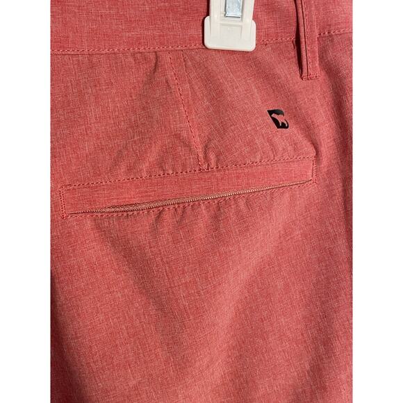 Men's BEARBOTTOM Clothing Soft Heathered Red Stretch Lightweight 8" Shorts 32 - Picture 6 of 9